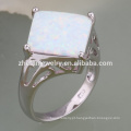 anel de opala de jóias de design de modelagem de flor